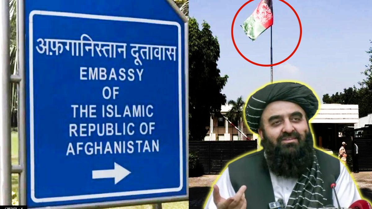 दिल्ली स्थित अफगानी दूतावास में हाई वोल्टेज ड्रामा : मुत्तकी की टीम लगाना चाहती थी तालिबानी झंडा, तीखी बहस के बाद दूतावास स्टाफ ने रोका