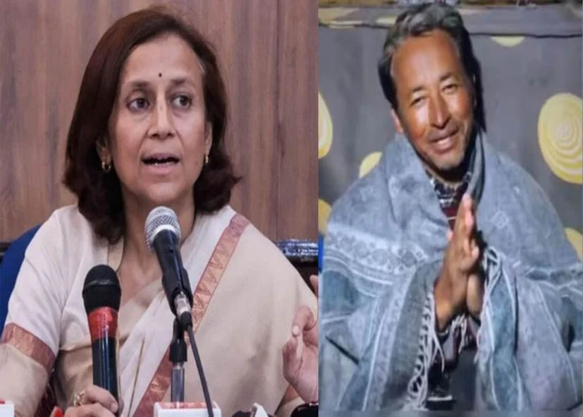 लद्दाख के क्लाइमेट एक्टिविस्ट सोनम वांगचुक से जेल में मिलीं पत्नी गीतांजलि, बताया आगे की क्या है प्लानिंग