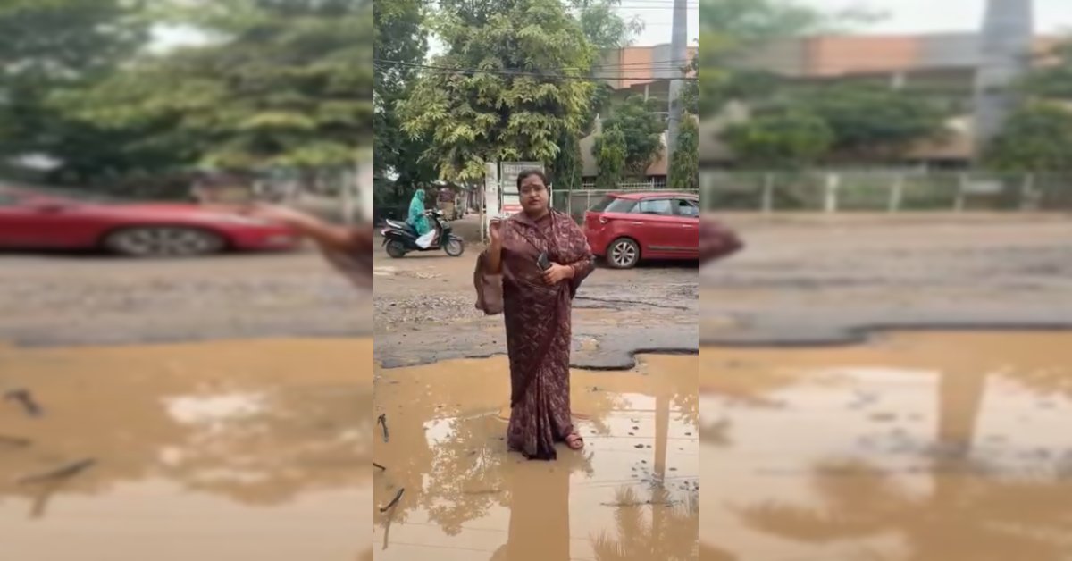 खराब सड़क को लेकर ‘खूनी’ चेतावनी: BJP महिला पार्षद का अल्टीमेटम, VIDEO जारी कर कहा- 15 दिन में ठीक नहीं किया तो…