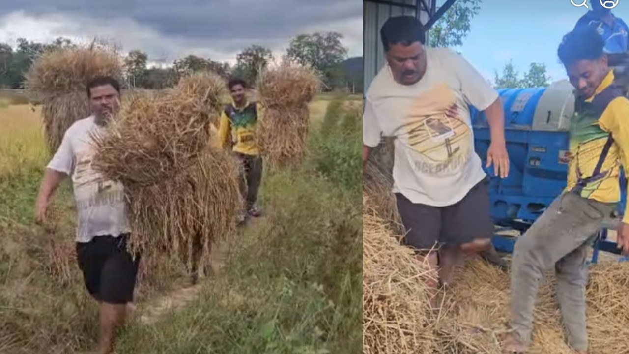 पूर्व विधायक का देसी अंदाज : राजनीति के साथ खेतों में पसीना बहा रहे हैं संतराम नेताम