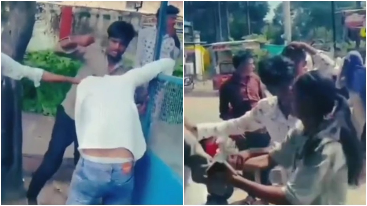 बीच सड़क हाईवोल्टेज ड्रामा: प्रेम-प्रसंग में युवक की पिटाई, फाड़े कपड़े, Video वायरल  