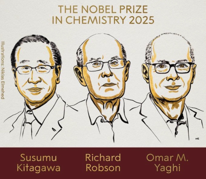 Nobel Prize 2025: जापान, अमेरिका और ऑस्ट्रेलिया के वैज्ञानिकों को केमिस्ट्री का नोबेल, एटम के नए डिजाइन बनाए ; प्रदूषण हटाने, रेगिस्तानी हवा से पानी निकालने में इस्तेमाल