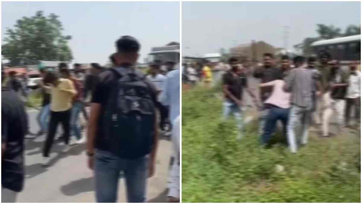 क्लास में सीट पर बैठने को छात्रों के दो गुटों में विवाद: जमकर चले बेल्ट और डंडे, सड़क तक आई लड़ाई  
