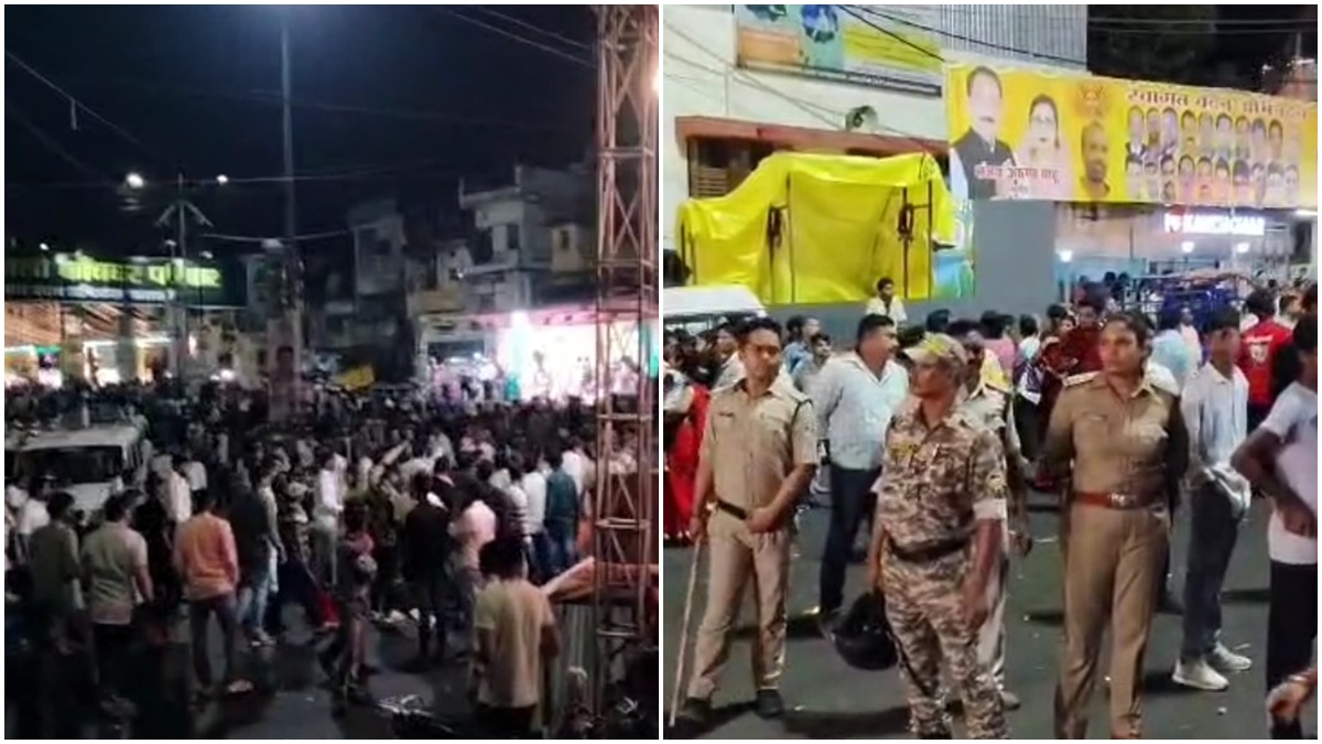 दशहरा चल समारोह में चली गोली: BJP-कांग्रेस कार्यकर्ताओं के बीच भिड़ंत, कई राउंड फायरिंग से मची भगदड़