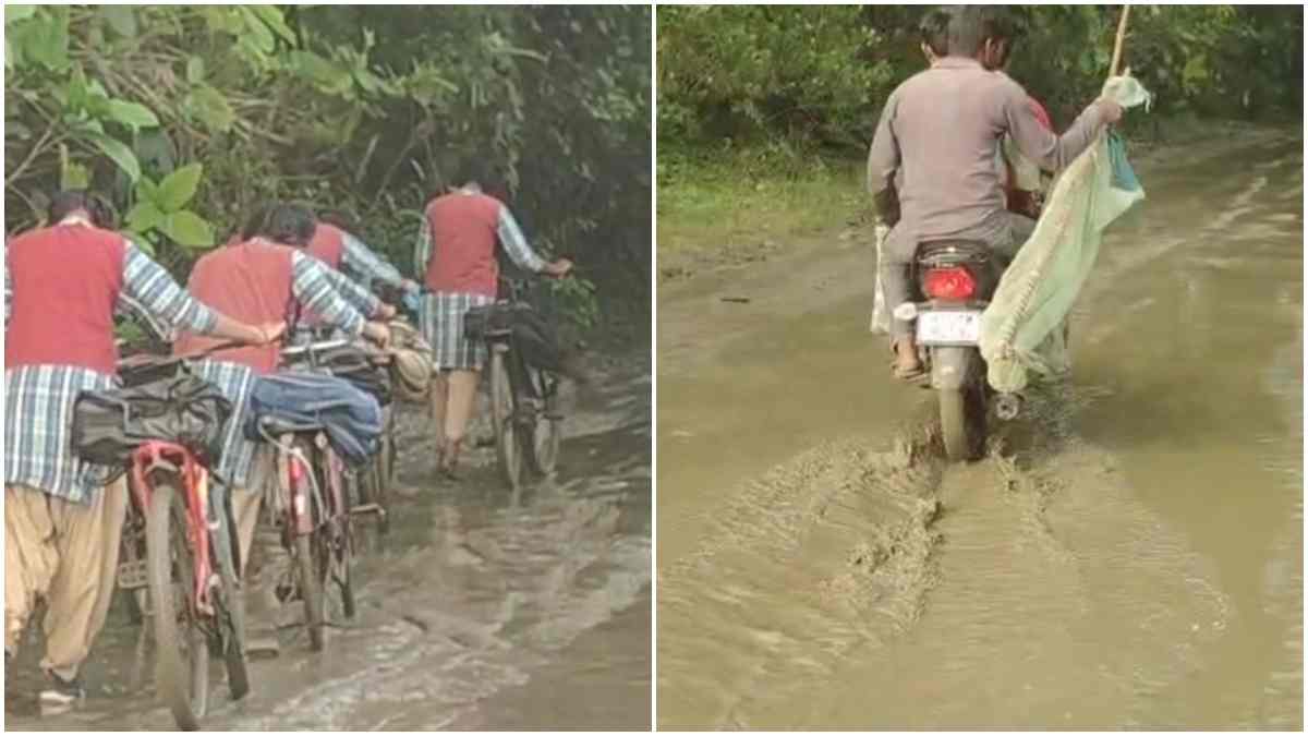 शिक्षा का कठिन रास्ता: यहां आजादी के 78 साल बाद भी विकास की राह अधूरी, कीचड़ भरे रास्ते से जानें को मजबूर स्कूली बच्चे और ग्रामीण 