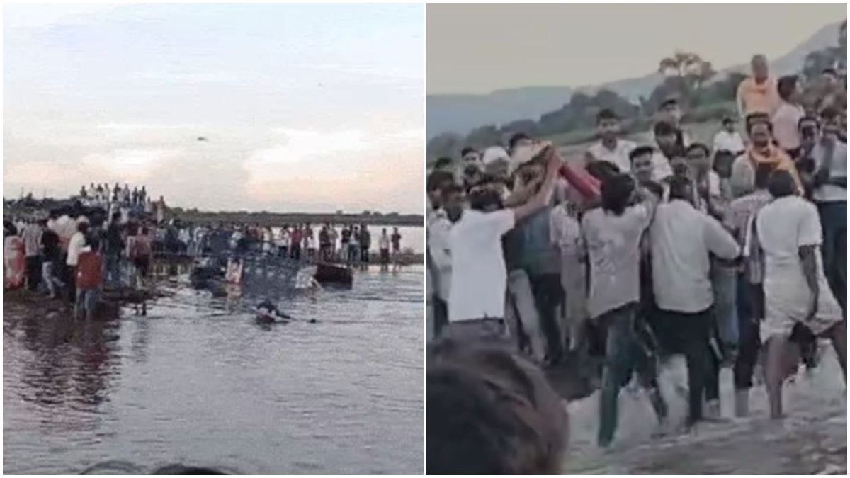 MP में दशहरा पर दर्दनाक हादसा: दुर्गा विसर्जन से लौट रही ट्रैक्टर-ट्रॉली नदी में गिरी, 10 लोगों की मौत, रेस्क्यू जारी