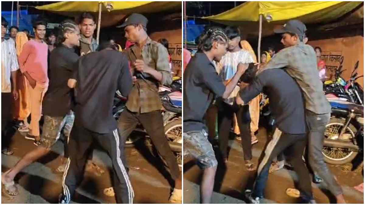 मड़ई-मेले में युवकों के बीच जमकर मारपीट, भीड़ बनी मूकदर्शक, Video वायरल  