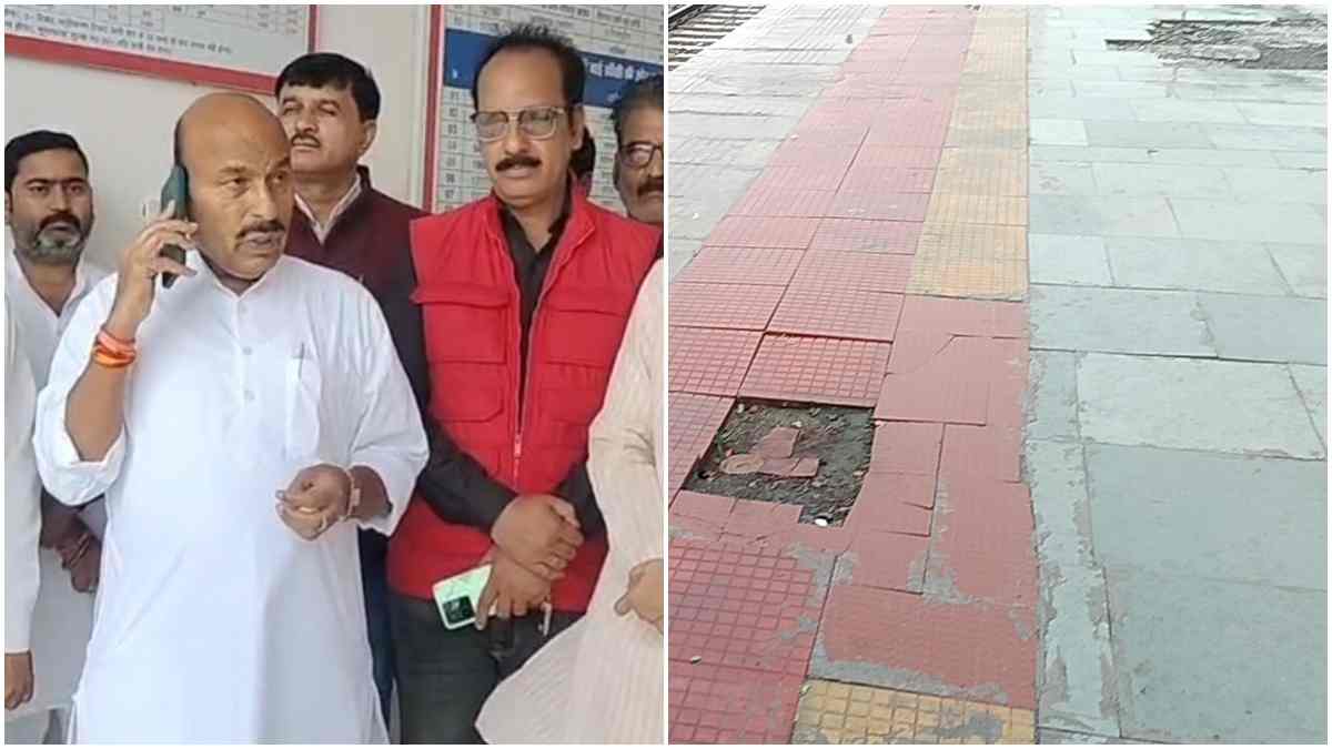 केंद्रीय मंत्री ने निवाड़ी रेलवे स्टेशन का किया औचक निरीक्षण: डॉ वीरेंद्र कुमार ने घटिया निर्माण पर अफसरों को लगाई फटकार, बोले- रेलवे कार्यों में लापरवाही बर्दाश्त नहीं  