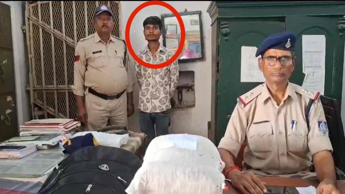 काले पिट्ठू बैग में छिपा था नशे का काला खेल: शहडोल रेलवे स्टेशन पर जीआरपी की बड़ी कार्रवाई ,  एक लाख से अधिक कीमती गांजा पकड़ाया 