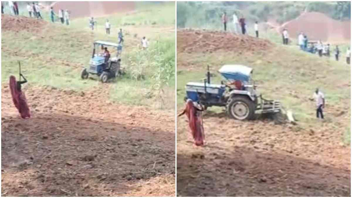 जमीन पर कब्जे को लेकर दो पक्षों में विवाद: आदिवासियों के साथ मारपीट कर ट्रैक्टर चढ़ाने की कोशिश, Video वायरल  