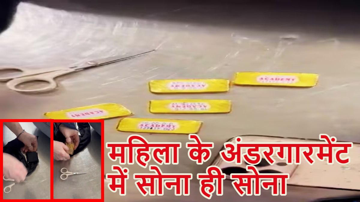 महिला के ‘अंडरगारमेंट में सोना ही सोना’: म्यांमार से एक किलो Gold छिपाकर लाई, IGI एयरपोर्ट पर एक गलती ने पूरे खेल का कर दिया भंडाफोड़, देखें वीडियो