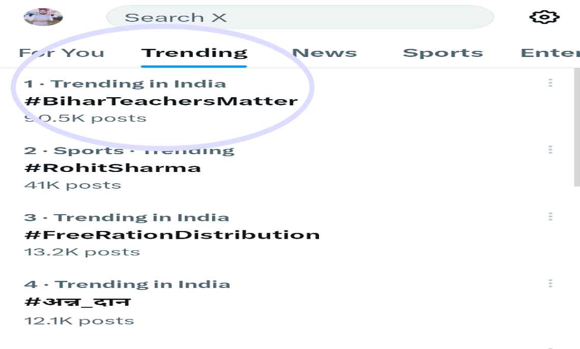 सोशल मीडिया पर ट्रेंड हुआ #BiharTeachersMatter, नीतीश सरकार से शिक्षकों ने की ये 4 मांग…