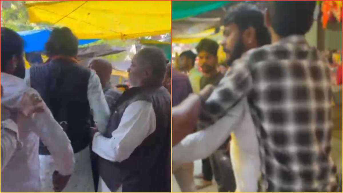 रुपए लेकर दर्शन कराने की बात पर चले लाठी-डंडे, श्रद्धालुओं से अवैध वसूली को लेकर दो पक्षों में विवाद, Video Viral