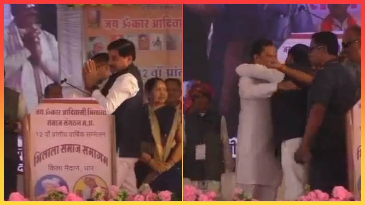 मंच पर मौजूद थे कांग्रेस विधायक, देखते ही CM डॉ. मोहन ने लगा लिया गले, देखें Video