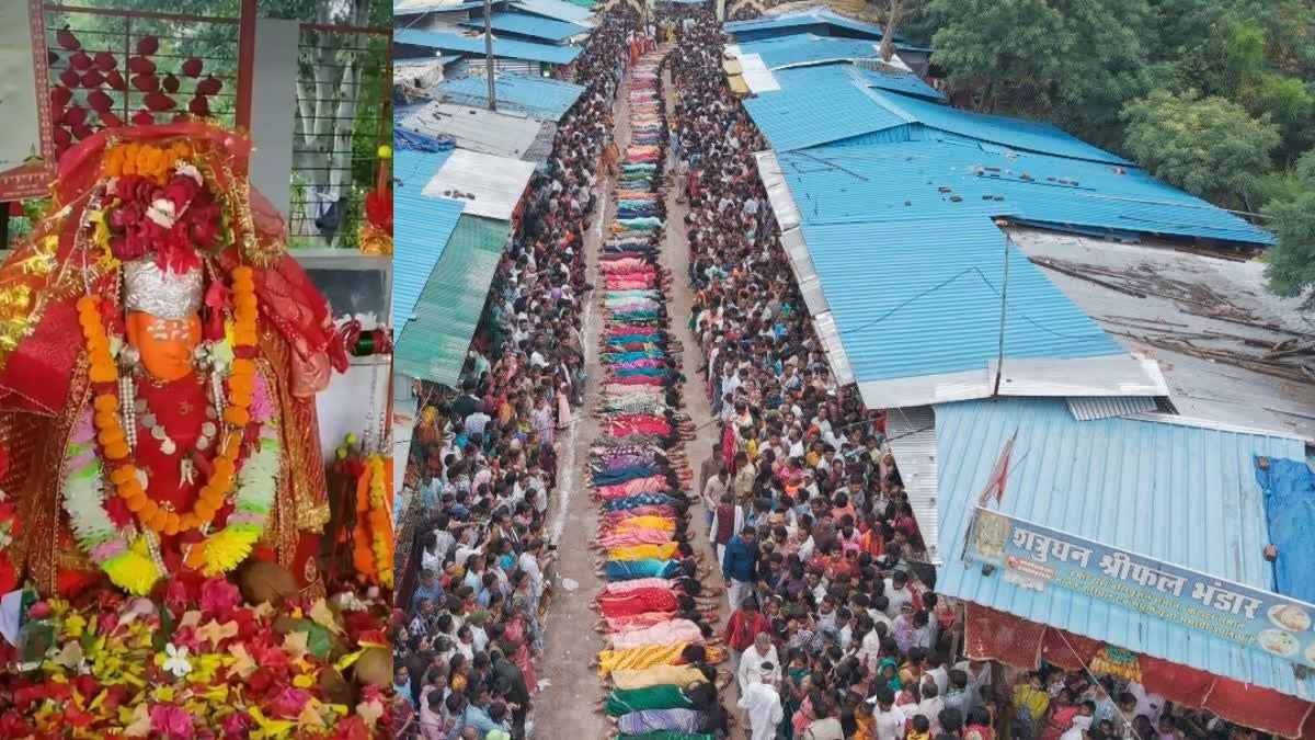 गंगरेल मड़ई : 52 गांव के देव विग्रह हुए शामिल, निसंतान महिलाओं ने जमीन पर लेटकर मां अंगारमोती से मांगी संतान की मन्नत