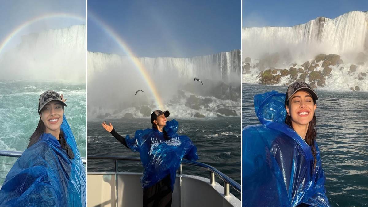 Niagara Fall पहुंची Nushrratt Bharuccha, बेफिक्र होकर मस्ती करते नजर आई एक्ट्रेस …