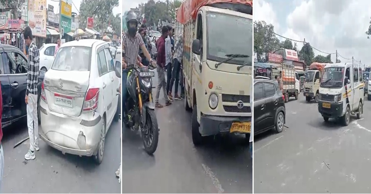 लखनऊ में बड़ा हादसा: पांच गाड़ियां आपस में टकराई, फिर जो हुआ…