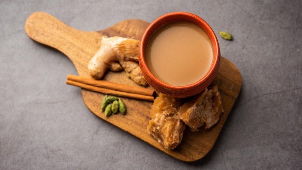 Jaggery Tea Without Curdling Milk