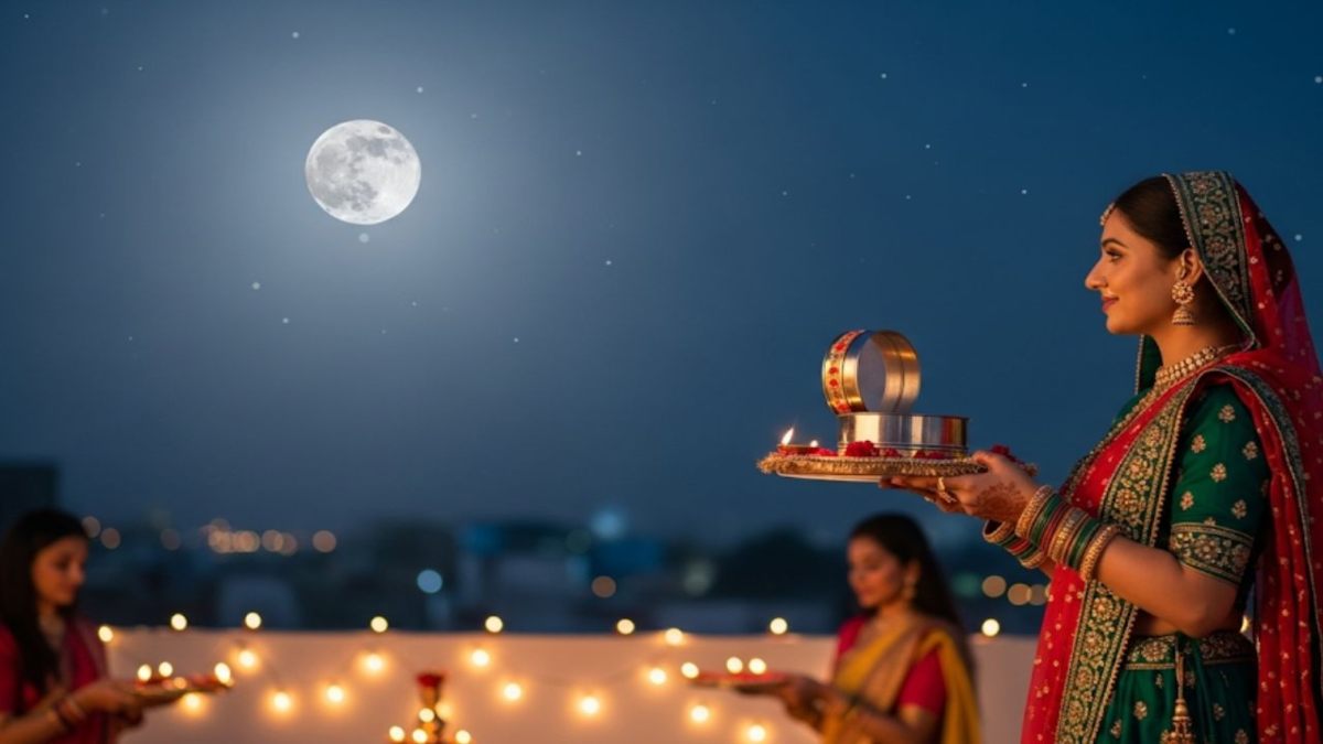 Karwa Chauth 2025 : पतियों की लंबी उम्र के लिए महिलाओं ने रखा करवा चौथ व्रत, पारंपरिक पूजा से लेकर ग्लैमरस नाइट तक दिखा त्योहार का जादू
