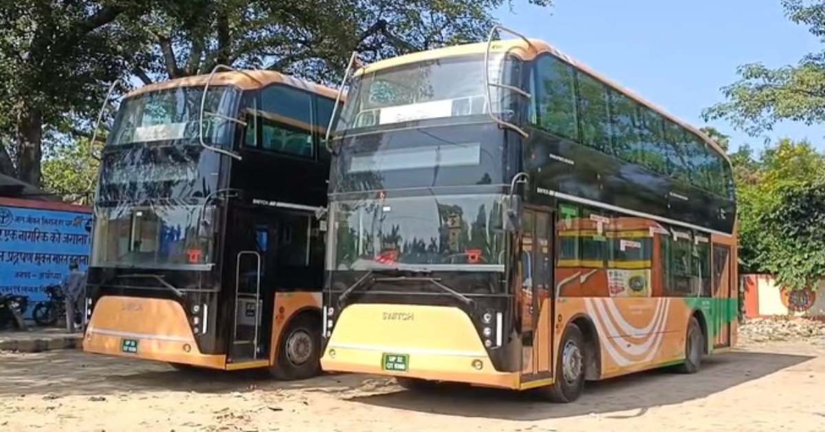 लखनऊ से अयोध्या तक डबल डेकर बस का संचालन शुरू, रामलला मंदिर और हनुमानगढ़ी में की गई बस की पूजा