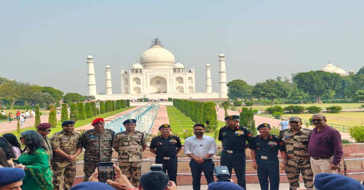 ताज नगरी में जुटे 32 देशों के सेना प्रमुख: ताजमहल का किया दीदार, खूबसूरती देख बोले- वाह ताज