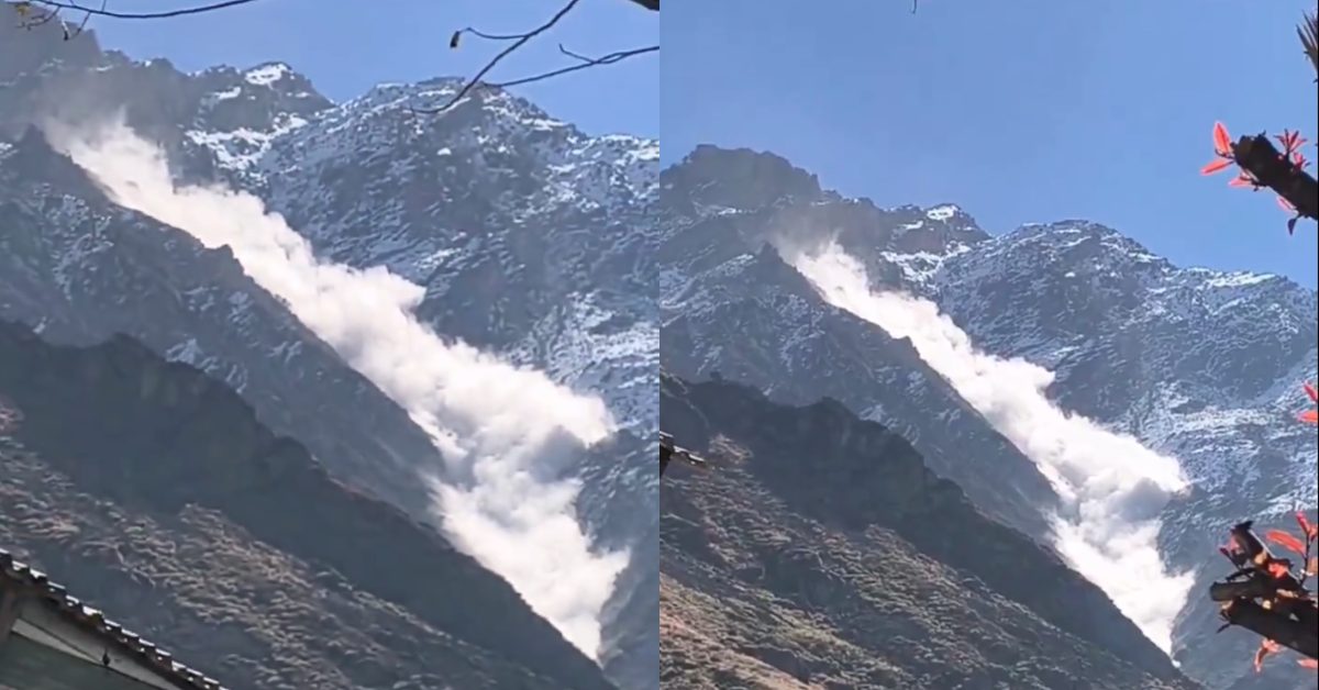 बद्रीनाथ में कंचन गंगा के पास टूटा ग्लेशियर, चमोली पुलिस ने जारी किया वीडियो, कही ये बात