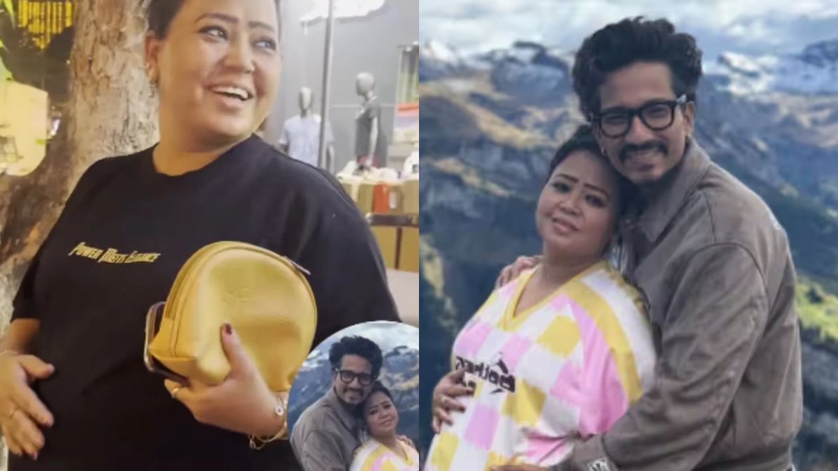 पैपराजी के साथ हंसी-मजाक करते दिखीं Bharti Singh, फ्लॉन्ट किया बेबी बंप …