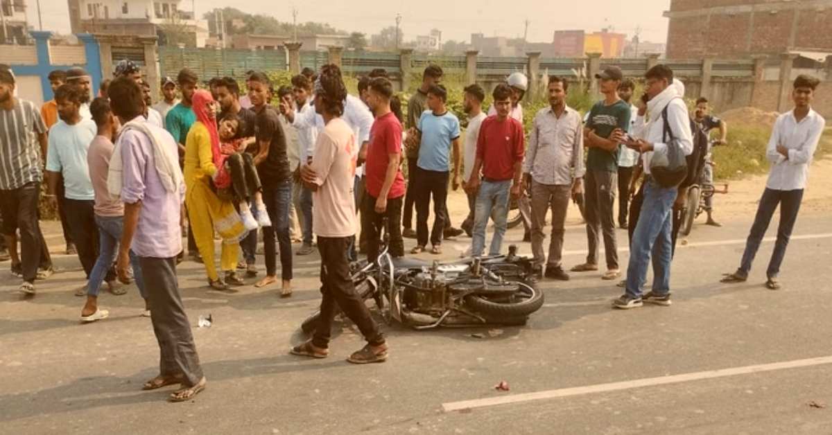 जिंदगी का अंतिम सफरः रोडवेज बस ने बाइक सवार परिवार को मारी ठोकर, पति-पत्नी की तड़प-तड़पकर मौत, बच्चों का हाल देख चीख पड़े लोग