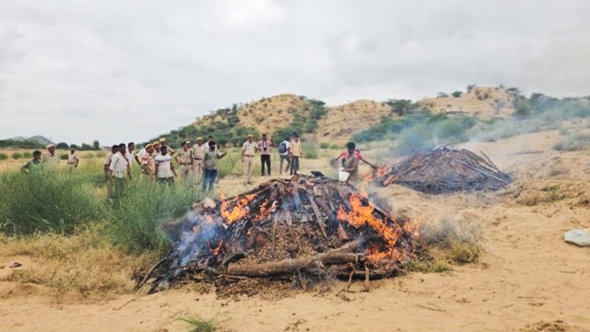 Rajasthan News: नशे के खिलाफ पुलिस की बड़ी कार्रवाई, 3 करोड़ का नशीला पदार्थ राख…