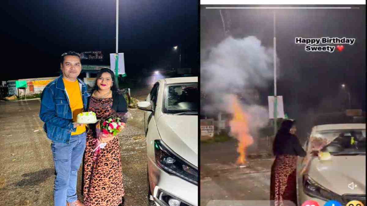स्वास्थ्य मंत्री के निज सचिव ने सड़क पर मनाया पत्नी का जन्मदिन, कांग्रेस ने शेयर किया VIDEO, कहा – क्या हाईकोर्ट का नियम सिर्फ जनता के लिए है…