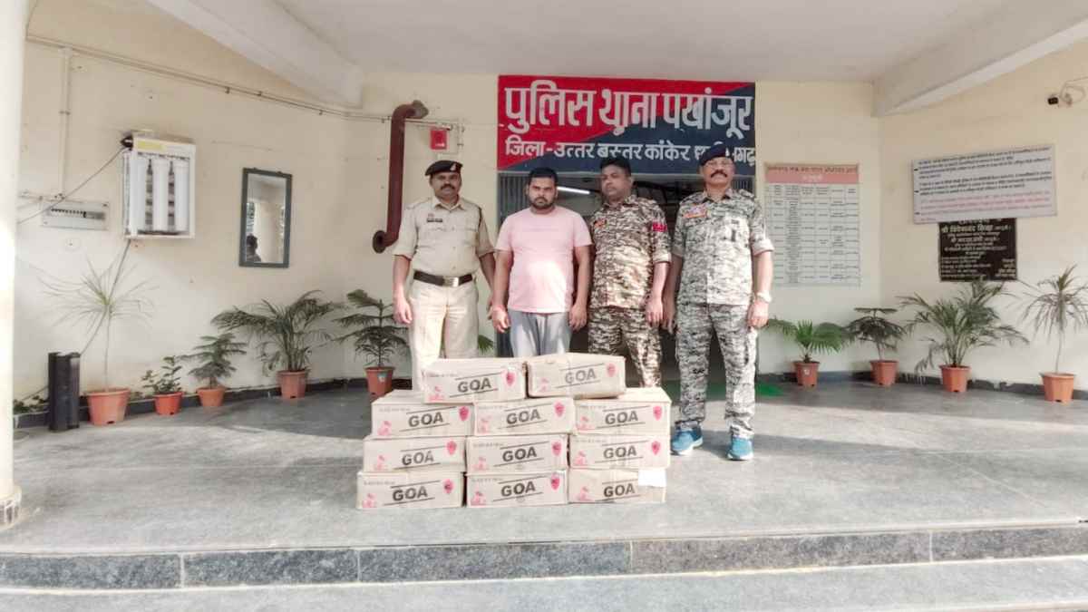 11 पेटी शराब के साथ भाजपा के युवा नेता गिरफ्तार, छत्तीसगढ़ में खपाई जा रही थी एमपी की शराब