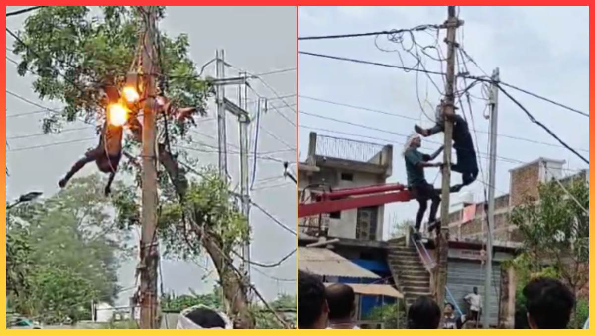 जबलपुर में पोल शिफ्टिंग के दौरान बड़ा हादसा, करंट से झुलसा कर्मचारी, Video देख रोंगटे खड़े हो जाएंगे