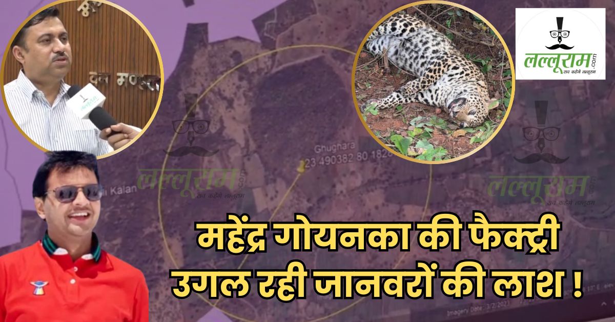 EXCLUSIVE: तेंदुआ हत्याकांड में महेंद्र गोयनका को भेजा जाएगा नोटिस, फैक्ट्री के नाम पर 250 एकड़ जमीन में हो रही थी खेती, अब जमीन उगल रही जानवरों की लाशें! कारोबारी के आरोप पर पूर्व मंत्री संजय पाठक खामोश