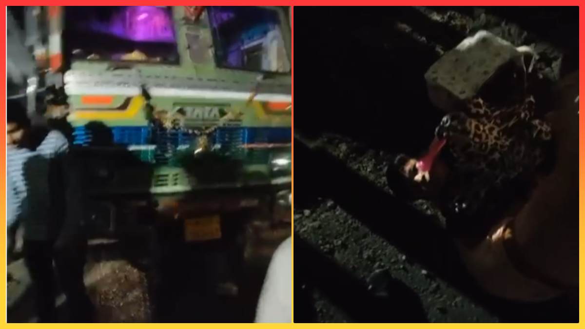 इंदौर के पास दर्दनाक हादसा: ट्रक की चपेट में आया बाइक सवार दंपति, 3 और 5 साल के मासूम बच्चे भी घायल, प्रत्यक्षदर्शी बोले- इनका हाथ गया
