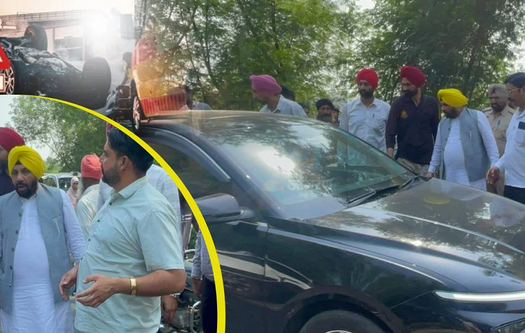 मंत्री के काफिले की गाड़ी का हुआ एक्सीडेंट, बाल-बाल बचे कैबिनेट मंत्री हरभजन