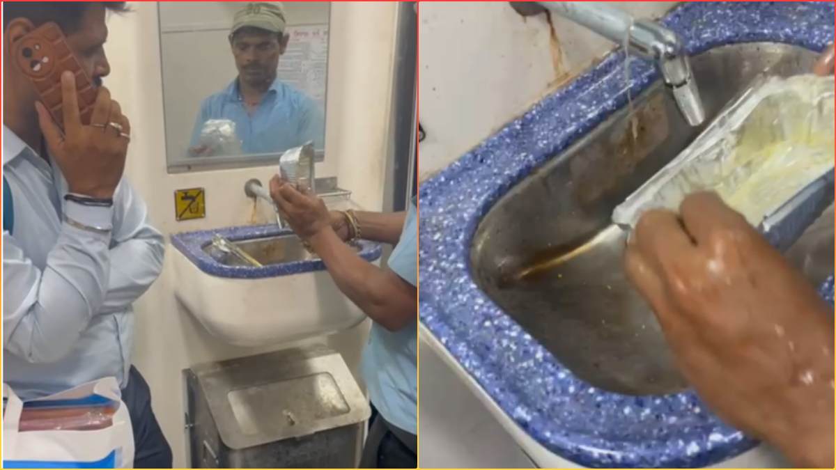ट्रेन में सेहत से खिलवाड़! पेंट्री कर्मचारी पर जूठे फूड बॉक्स धोकर दोबारा इस्तेमाल करने के आरोप, यात्री ने Video किया Viral, IRCTC ने पहले की कार्रवाई, फिर बताया भ्रामक