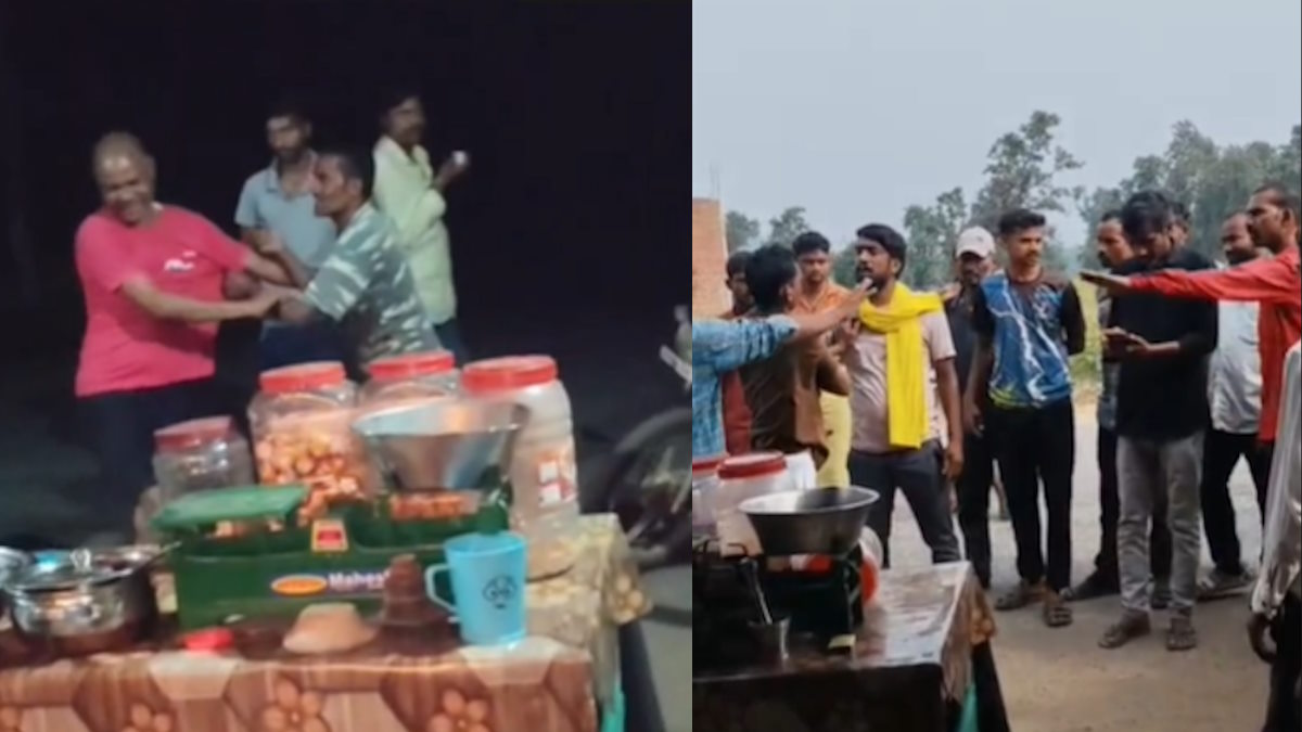 VIRAL VIDEO : चौकी के सामने नशे में लड़खड़ाते एएसआई और आरक्षक की लोगों ने की पिटाई…
