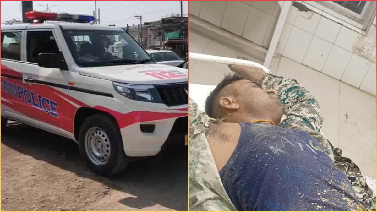 भूसे वाले से वसूली कर रहे थे डायल 112 के पुलिसकर्मी, पीछे से आ रहे ट्रक ने मारी जोरदार टक्कर, अस्पताल में भर्ती