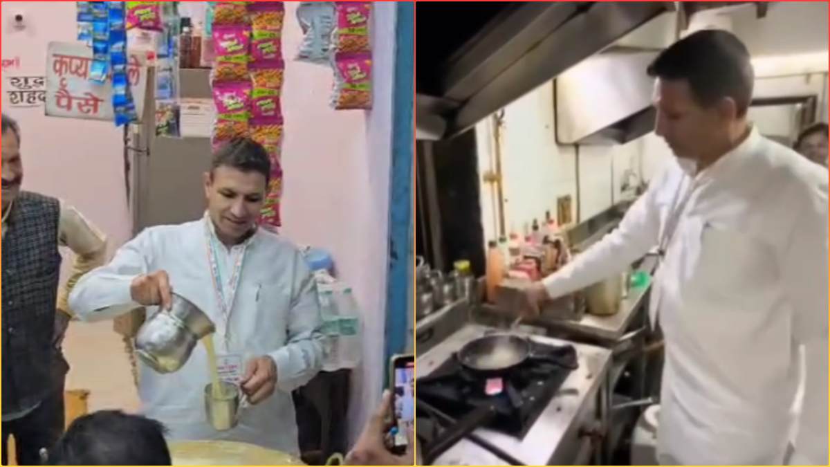 जीतू पटवारी बने शेफ: पचमढ़ी के बाजार में कार्यकर्ताओं के लिए बनाया गर्म दूध, जिला अध्यक्षों के लिए अपने हाथ से बनाया खाना